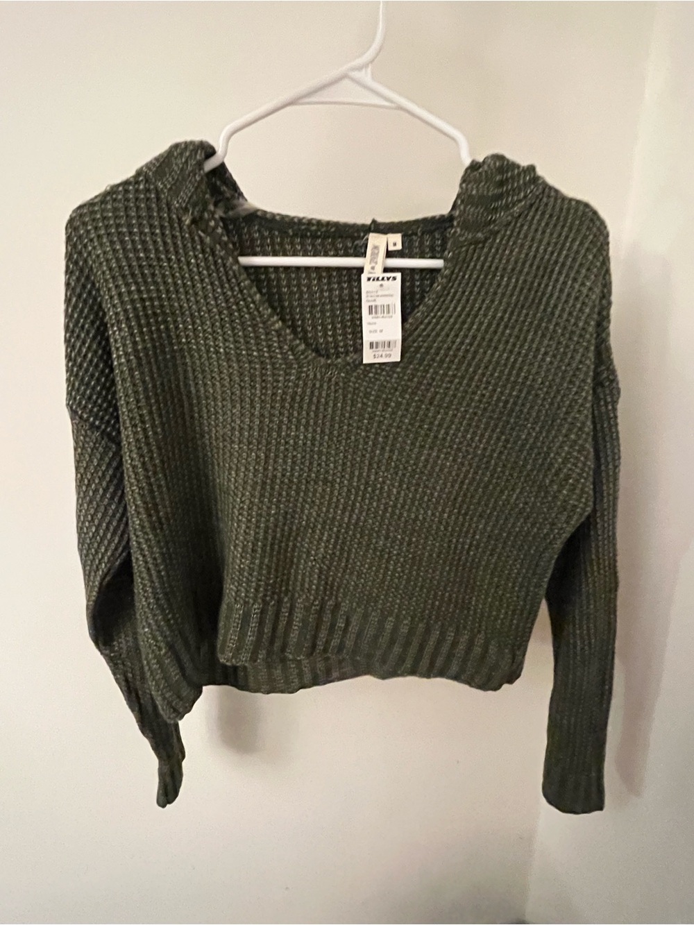 Olive Green "Sky & Sparrow" Hooded Sweater
